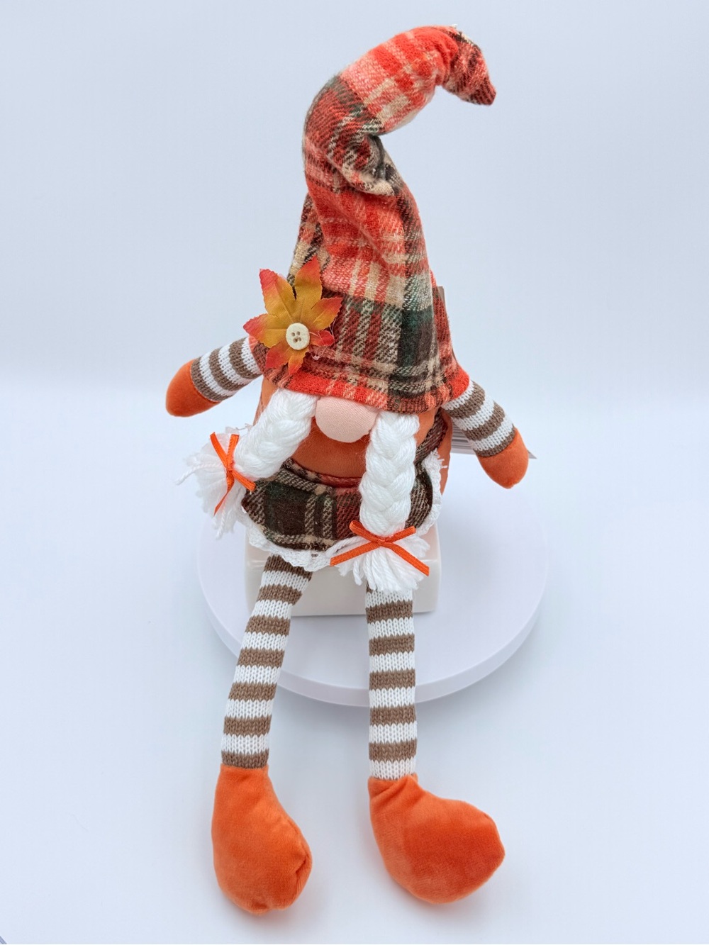 Halloween Gnome with Braids NEW - Picture 3 of 8